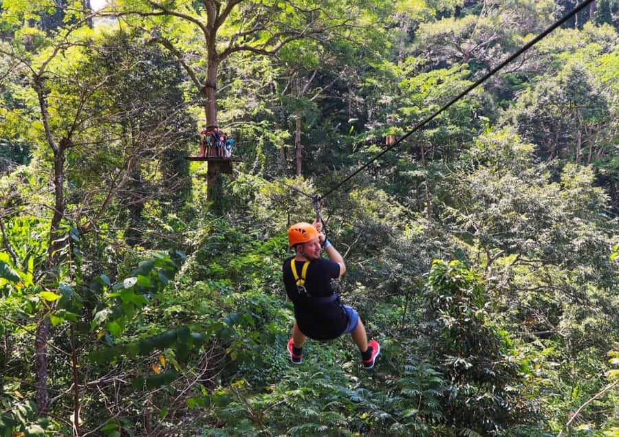 Phuket : Ride ATV Adventures ,Zipline & Viewpoint Panoramic - Switching from harness to ATV