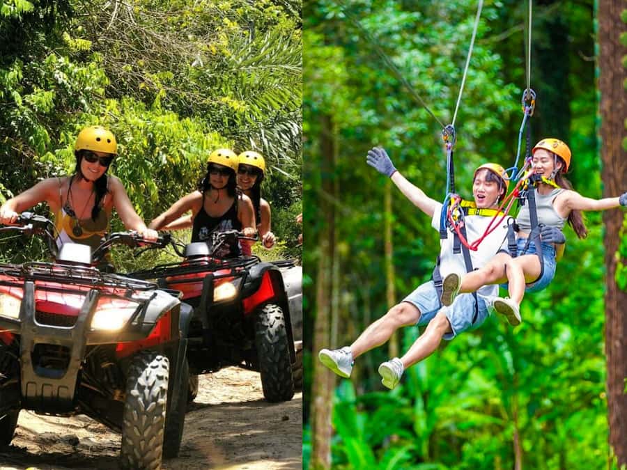 Phuket: Zip Line & ATV Adventure with Hotel Transfer Option - Ziplining through the Phuket rainforest