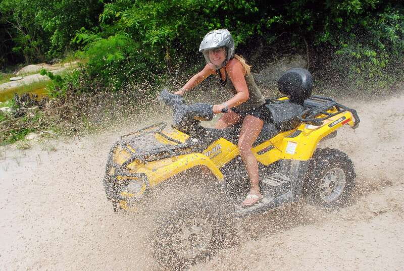 Playa del Carmen: ATV Xtreme & Zipline Experience - A fast zip line above the jungle