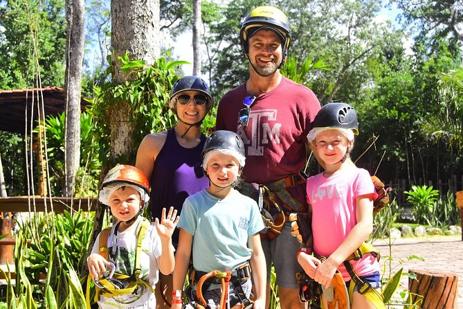 Playa del Carmen Jungle Adventure ATV Zipline and Cenote - The zipline circuit above the trees