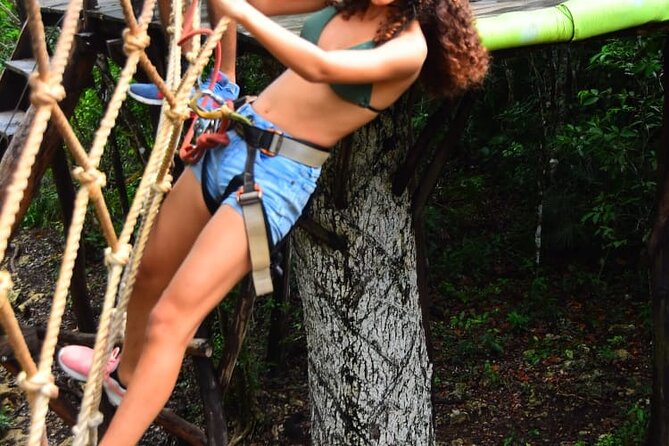 Playa del Carmen Jungle Adventure ATV Zipline and Cenote - Swimming in the artificial cenote