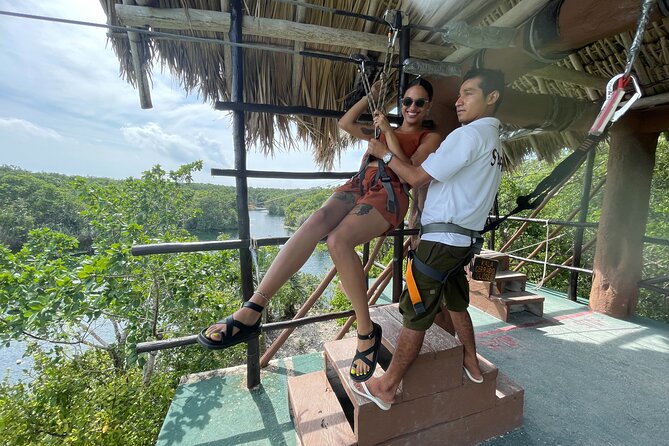 Private Tour Tankah 3 Zip Lines 3 Cenotes Canoe Snorkel Community - Canoeing and snorkeling add a calmer rhythm