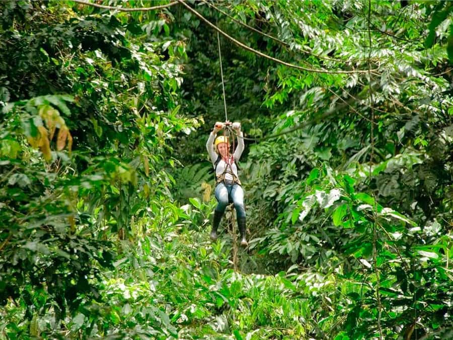 Puerto Maldonado: Jungle Adventure |Zipline + Canopy + Kayak - The hanging bridge and the first look into the canopy