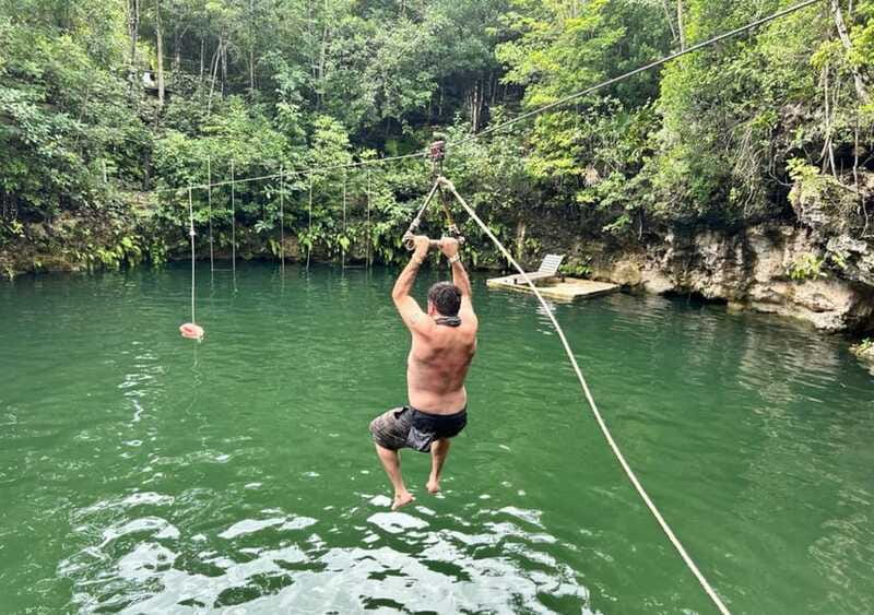 Puerto Morelos: Jungle ATV Adventure, Ziplines and Cenote - A cool cenote with time to swim
