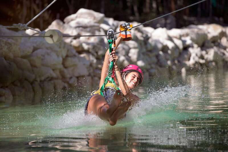 Puerto Morelos: Selvatica Jungle Zip Line Tour - A cool cenote break after the ropes course