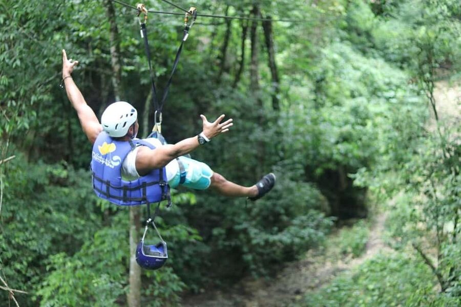 Puerto Plata/Amber Cove: Zipline and Waterfalls with Lunch - Five ziplines and seven waterfalls in one half-day