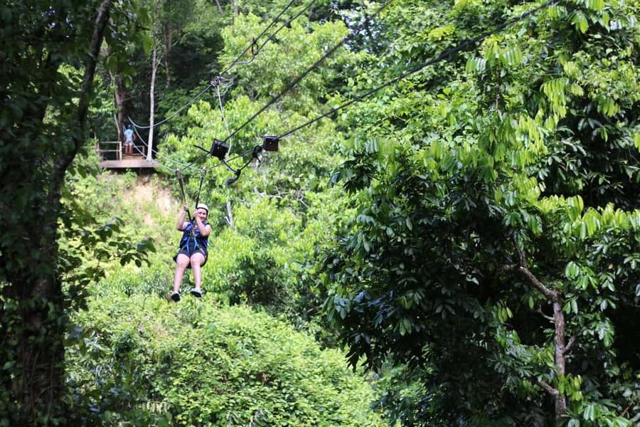 Puerto Plata/Amber Cove: Zipline and Waterfalls with Lunch - A Dominican buffet after the hard work