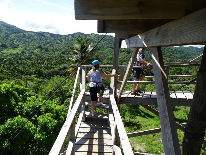Puerto Plata: Zip Line Adventure - Getting fitted for eight certified ziplines