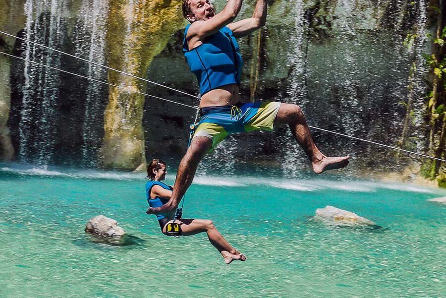 Punta Cana: Scape Park Entry for Cenote, Zip Lines, & Caves - Parrots, Monkeys, and Farm Animals