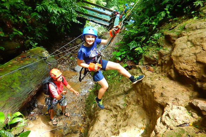 Pure Trek Canyoning & Sky Trek Zip Line Combo - High above the forest on the Sky Trek zip lines