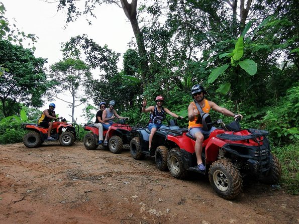 Rafting 5.5 km., Zipline, ATV 30 Min., Suvankhuha Temple. - Swimming and Rest at the Waterfall