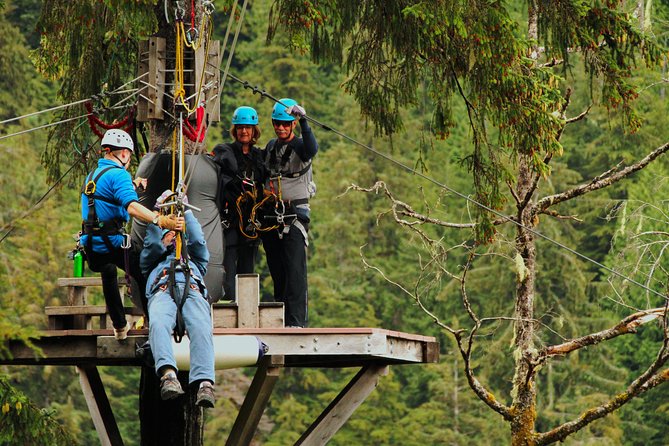 Rainforest Canopy & Zipline Adventure in Ketchikan, AK - What to wear for wet Alaska weather
