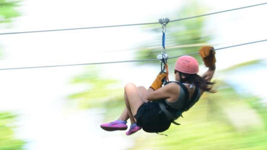 Rainforest Ziplining Adventure - Tito adds a personal touch to the ride