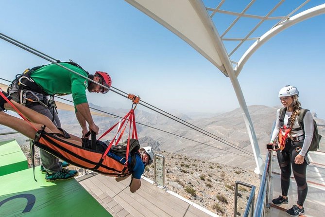 Ras Al Khaima's Jebel Jais Zipline (World's Longest) Tour - With Transfers - Reaching the Jebel Jais launch area