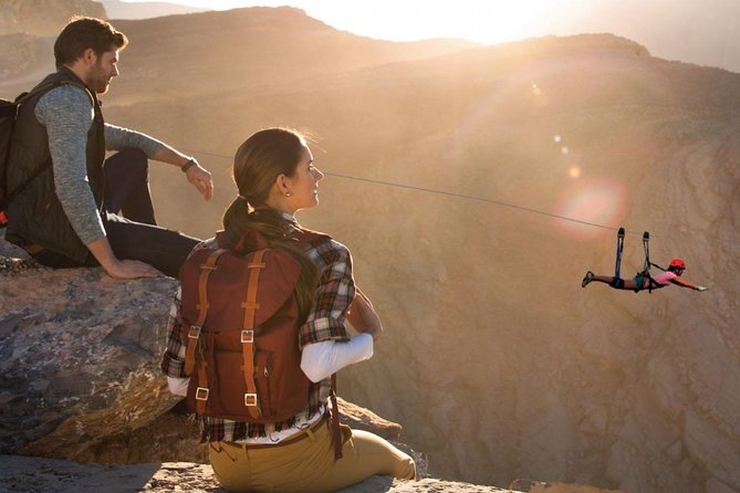 Ras Al Khaima's Jebel Jais Zipline (World's Longest) Tour - With Transfers - Flying face down across 2.83 kilometers