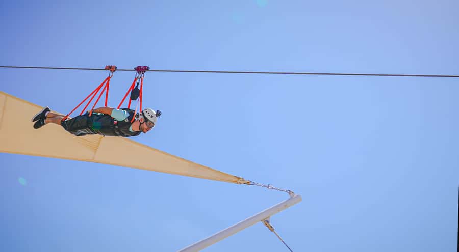 Ras al Khaimah: Jais Flight - World's Longest Zipline Ticket - Getting fitted with equipment and ready to fly