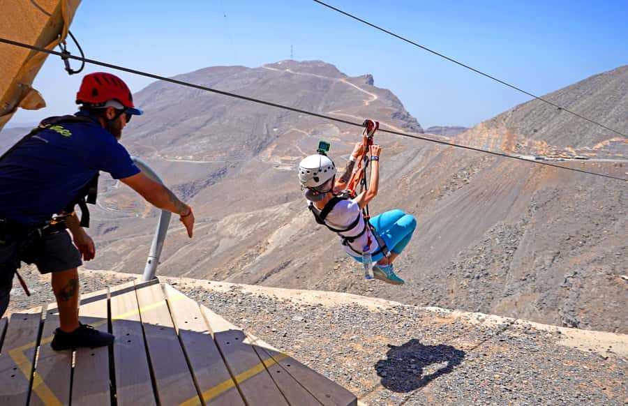 Ras al-Khaimah: Jais Sky Tour Zipline Adventure - Six flights, not one quick thrill