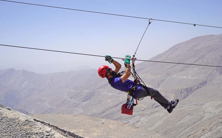 Ras al-Khaimah: Jais Sky Tour Zipline Adventure - Safety briefing, harnesses, and the first launch