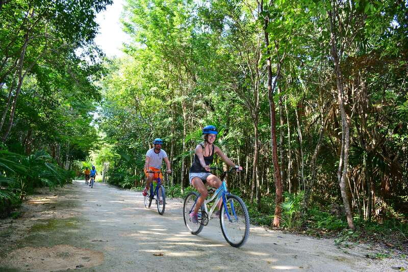 Rio Secreto Nature Reserve: Bicycle, Rappel & Ziplines Tour - Safety gear and the short adventure circuit