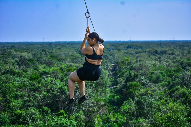 Riviera Maya Half Day Casa Jaguar Cenote, Zipline and ATV - Swimming in the Casa Jaguar cenote
