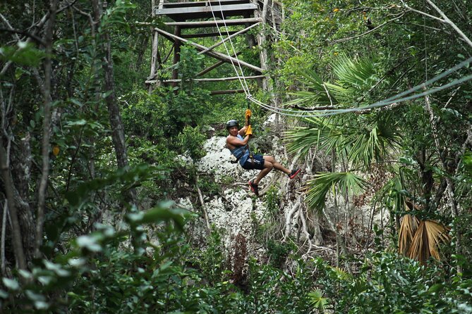 Riviera Maya Jungle Half-Day Tour: ATV, Ziplines, Cenote Swim, Rappel - Temazcal, snacks, and the end of the visit