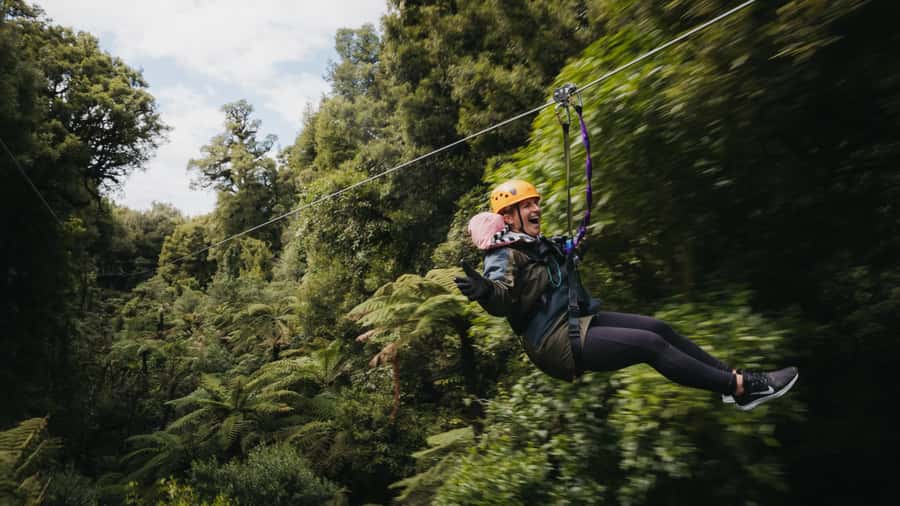 Rotorua: 6 Ziplines, Swing-Bridges & Wildlife Encounters - Six ziplines through a forest brought back to life