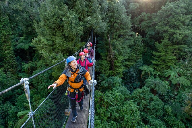 Rotorua’s Ultimate Zipline: 6 ziplines, 400 m Tandem, Cliff Walk - The cliff walk and floating stairs add more than scenery