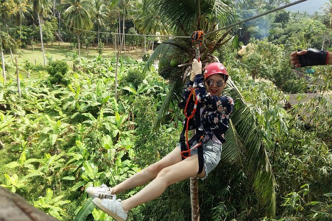 Samui Zipline Explore and Connect with Nature - Flying above Koh Samui’s rainforest