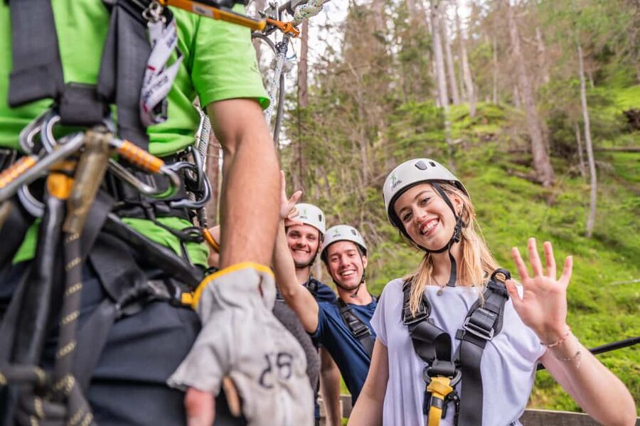 San Vigilio di Marebbe: Europe's Longest Zipline - The ending at San Vigilio