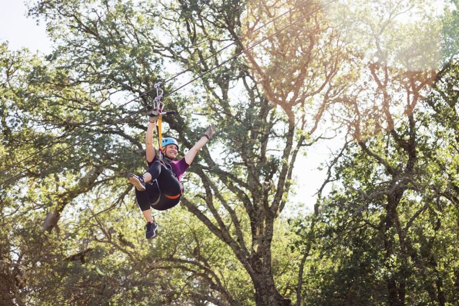 Santa Margarita: Zipline Adventure with 6 Different Ziplines - Safety training before the first launch