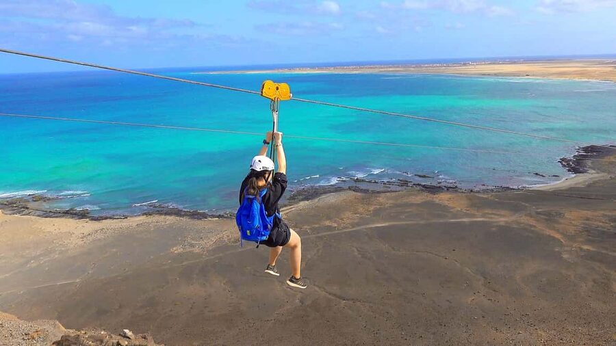 Santa Maria: Serra Negra Zipline Experience - The climb to the launch point