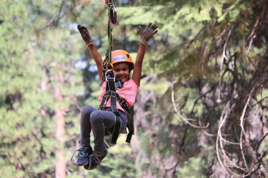 Sasquatch Hollow: Kids' Zipline Adventure - Sasquatch Bridge and the other course challenges