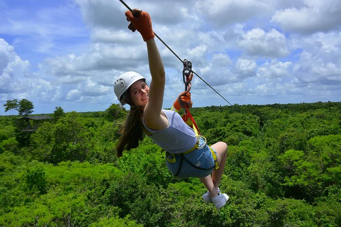 Selvatica Adventure Park ATV and Ziplines in Cancun and Riviera Maya - Ten zip lines and the optional AquaZip finish