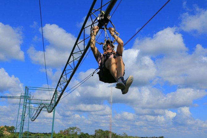 Selvatica Park Ziplines, Cenote, and ATV Tour From Cancun and Riviera Maya - Superflight and the jungle roller coaster