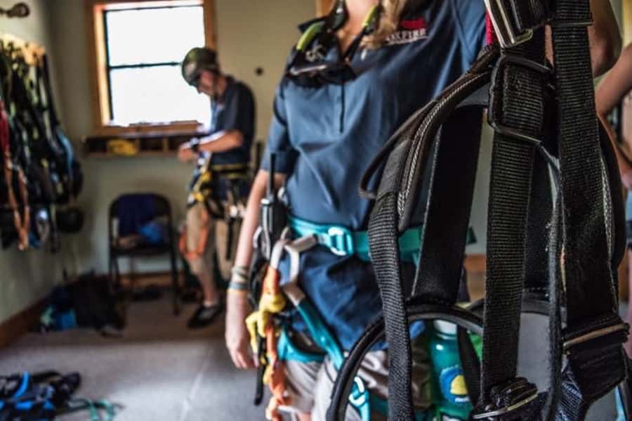 Sevierville: Extreme Mountain Zip Lining Adventure - The tractor ride up Foxfire Mountain