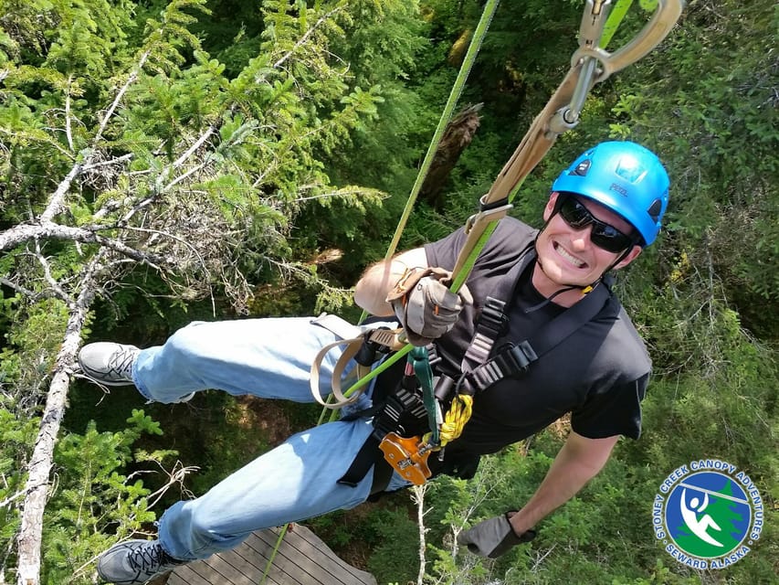 Seward: Stoney Creek Canopy Tour with Zipline - Into the darker forest and the 600-foot line