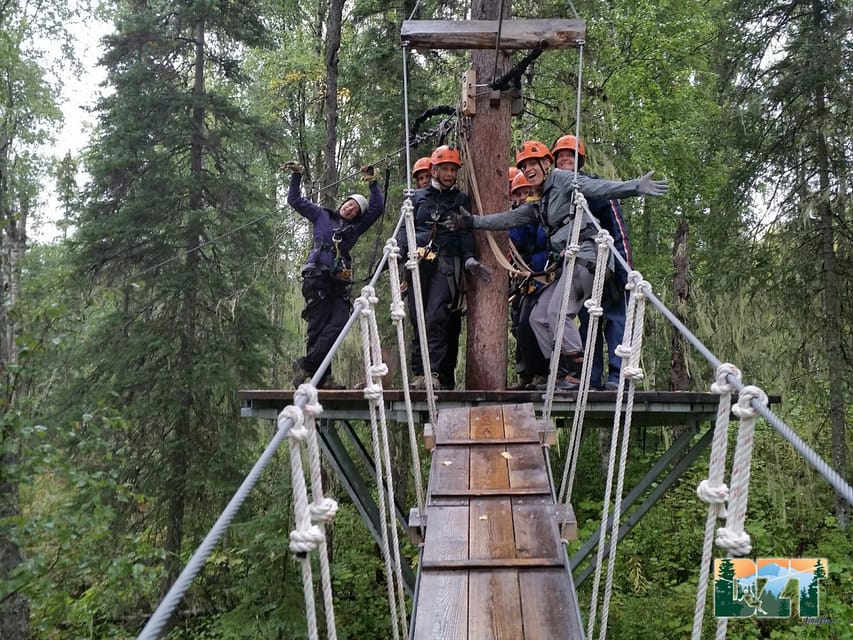 Seward: Stoney Creek Canopy Tour with Zipline - Rappelling and the aerial walkway