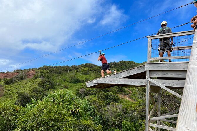 Shaka Zipline: 8 Line Zipline Tour (80 - 260 lbs) - Key points at a glance