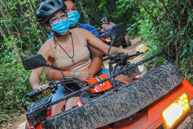 Shared ATV's and Zip Lines and Swimming in a Real Cenote. - Three Yucatan thrills in one half-day