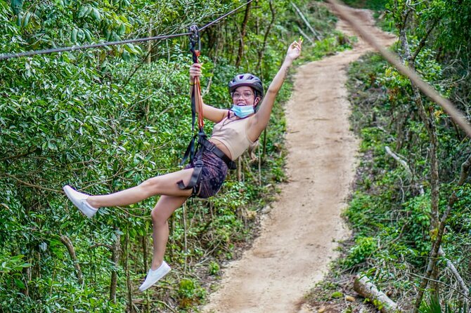 Shared ATV's and Zip Lines and Swimming in a Real Cenote. - How the $72 price compares in value