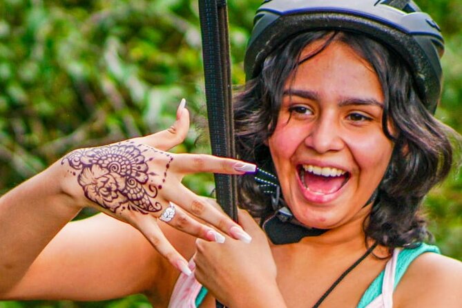 Shared ATV's and Zip Lines and Swimming in a Real Cenote. - Who will enjoy this most