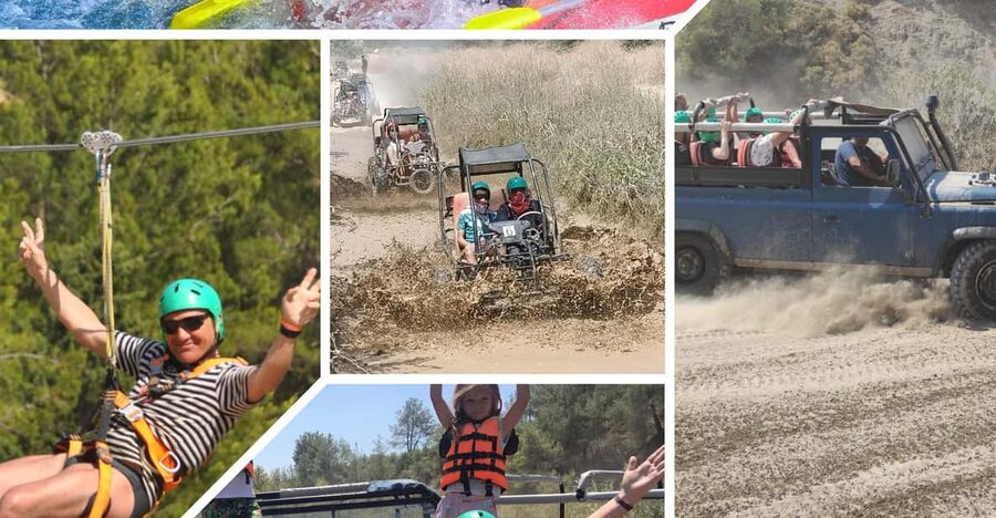 Side&Alanya:Rafting,Jeep,Quad/Buggy Safari/Zipline wLunch - What to pack for a wet, active day