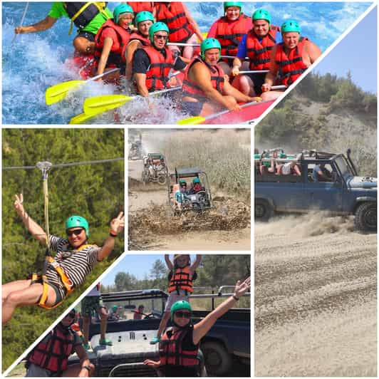 Side&Alanya:Rafting,Jeep,Quad/Buggy Safari/Zipline wLunch - Preparing for Köprülü Canyon rafting