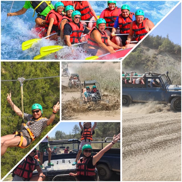 Side&Alanya:Rafting,Jeep,Quad/Buggy Safari/Zipline wLunch - Who will enjoy this most