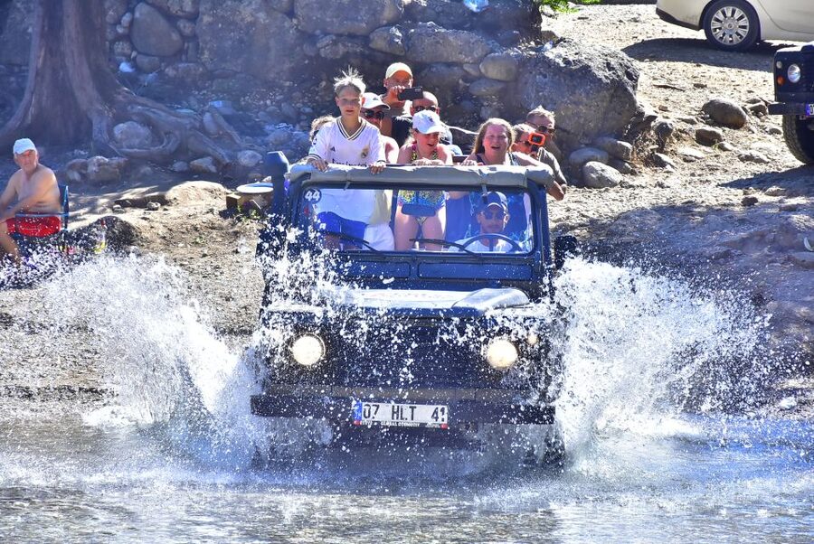 Side/Antalya: Jeep, Buggy, Rafting & Zipline Tour with lunch - Picking between jeep, buggy, canyoning, and zipline
