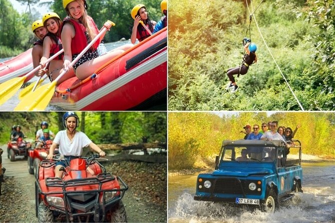 Side / Manavgat : Combo Rafting , Buggy & Jeep & Zipline(4 in 1) - Rafting comes with instruction and safety equipment
