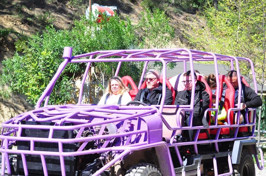 Side: Rafting and Zipline Canyon Tour with Lunch & Transfers - Getting set at the Köprülükanyon base