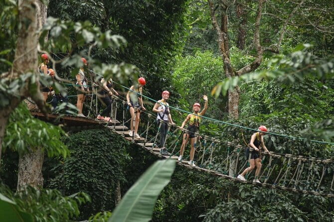 Sky Hawk Zipline Adventure with Optional ATV in Chiang Mai - Safety training before the first zipline