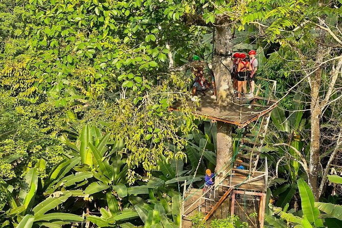 Sky Hawk Zipline Experience in Chiang Mai - The safety briefing and first platforms