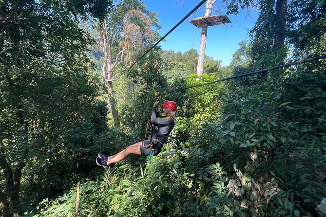 Sky Hawk Zipline Experience in Chiang Mai - Platforms, bridges, stairs, and abseiling sections